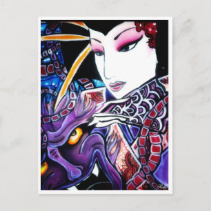 geisha briefkaart