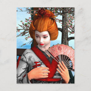 Geisha Briefkaart