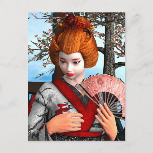 Geisha Briefkaart (Voorkant)