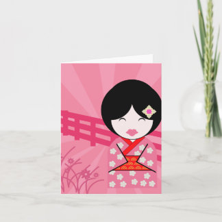 Geisha-briefkaart - leeg kaart
