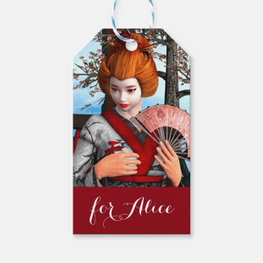 Geisha Cadeaulabel (Voorkant)