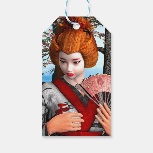 Geisha Cadeaulabel (Achterkant)