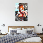 Geisha Canvas Afdruk (Insitu (Slaapkamer))