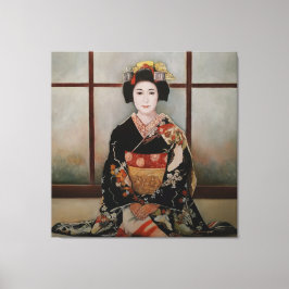 Geisha Canvas Afdruk