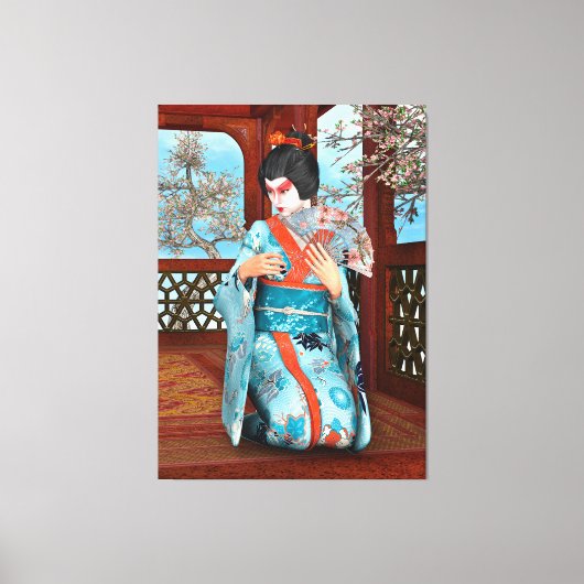 Geisha Canvas Afdruk (Voorkant)