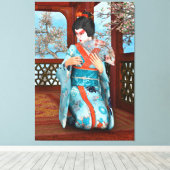 Geisha Canvas Afdruk (Insitu (Houten vloer))