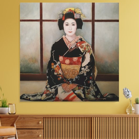 Geisha Canvas Afdruk (Insitu (Woonkamer))