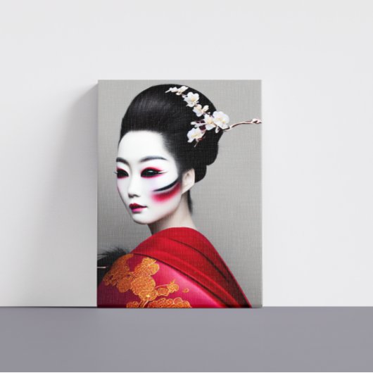 Geisha Canvas Afdrukken