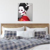 Geisha Canvas Afdrukken (Insitu (Slaapkamer))