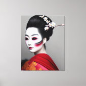 Geisha Canvas Afdrukken (Voorkant)