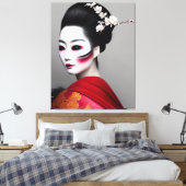 Geisha Canvas Afdrukken (Insitu (Slaapkamer))
