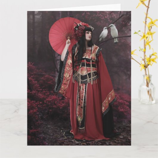 Geisha© Card Kaart (Gele Bloem)