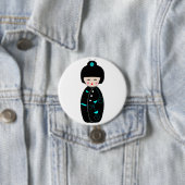Geisha Cartoon Button (In situ)