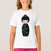 Geisha Cartoon Meisjes T-shirt (Voorkant)