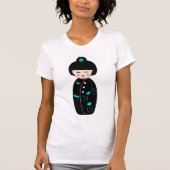 Geisha Cartoon Vrouwen T-shirt (Voorkant)