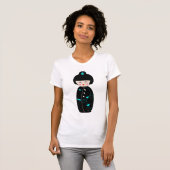 Geisha Cartoon Vrouwen T-shirt (Voorkant volledig)