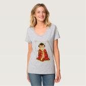 Geisha Cat womens shirt (Voorkant volledig)