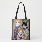 Geisha Cats Tote Bag (Voorkant)
