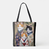 Geisha Cats Tote Bag (Achterkant)