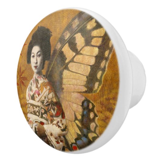  Geisha Ceramic Knob. Keramische Knop (Rechts)