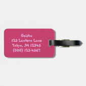  Geisha Collage Bagagelabel (Achterkant horizontaal)