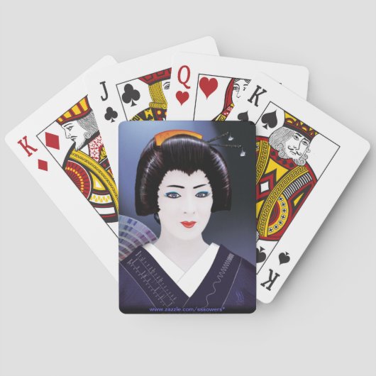 Geisha Color Pokerkaarten (Achterkant)