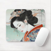 Geisha Colorful Ukiyo-e Muismat (Met muis)