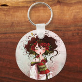Geisha coquelicot sleutelhanger (Voorkant)