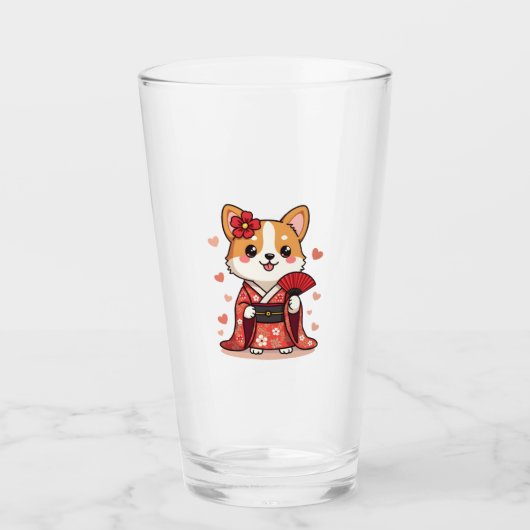 Geisha Corgi Hond Liefhebber Welsh Glas (Voorkant)