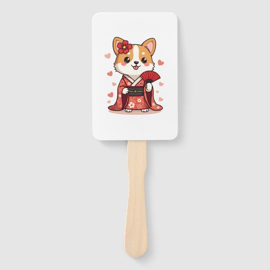 Geisha Corgi Hond Liefhebber Welsh Handwaaier (Voorkant)