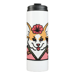 Geisha Corgi Hondenliefhebber Welsh Thermosbeker
