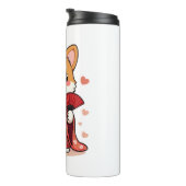 Geisha Corgi Hondenliefhebber Welsh Thermosbeker (Geroteerd rechts)