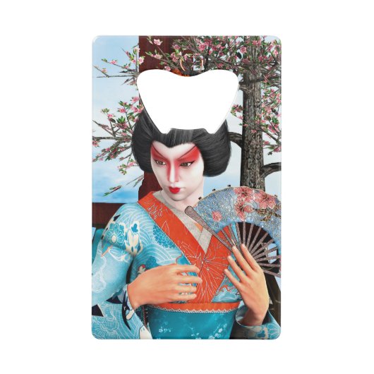 Geisha Creditkaart Flessenopener (Voorkant)