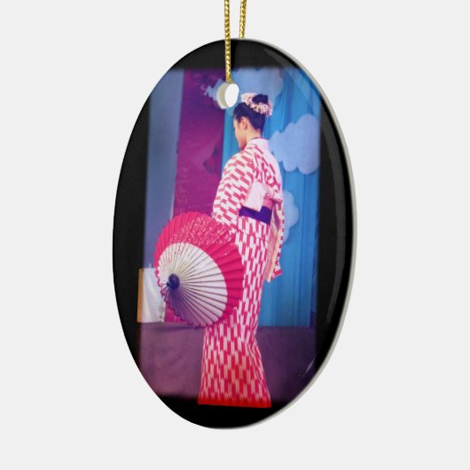 Geisha Dance Keramisch Ornament (Links)