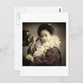  Geisha die een midnight-gesprek in het oude Japan Briefkaart (Voorkant / Achterkant)