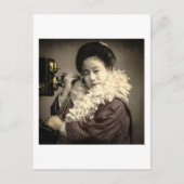 Geisha die een midnight-gesprek in het oude Japan Briefkaart (Voorkant)