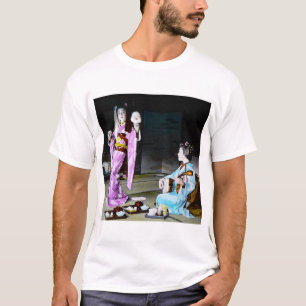 Geisha die klassieke noh dansen T-shirt