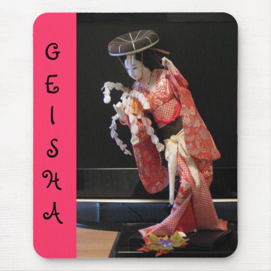 Geisha Doll Mousepad Muismat (Voorkant)