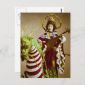  Geisha Dpress as Goddess Benzaiten Japan Briefkaart (Voorkant / Achterkant)