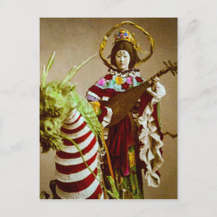  Geisha Dpress as Goddess Benzaiten Japan Briefkaart