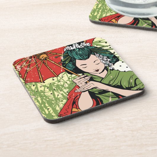 Geisha Drankjes Onderzetter (Linkerzijde)