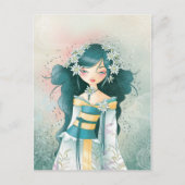 Geisha Edelweïss Briefkaart (Voorkant)