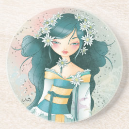 Geisha Edelweiss Zandsteen Onderzetter