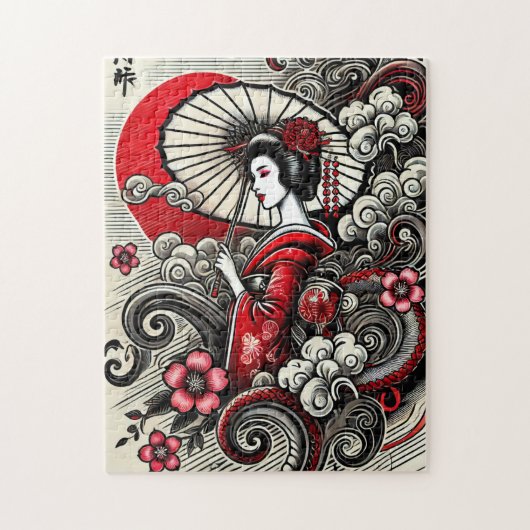 Geisha Elegance puzzel (Verticaal)