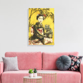  Geisha- en Bamboevormcanvas Canvas Afdruk (Insitu (Woonkamer))