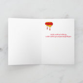 Geisha en Dragon Chinees Nieuwjaar 2024 Kaart (Binnen)