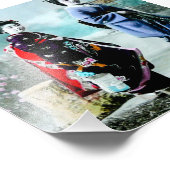  Geisha en haar Maiko 芸 舞 oud Japan Foto Afdruk (Hoek)