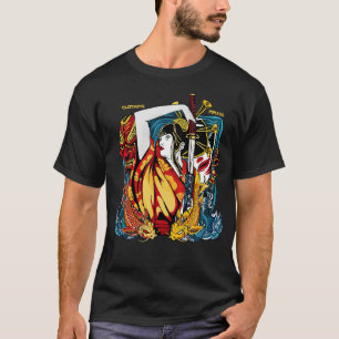 Geisha en Katana T-shirt