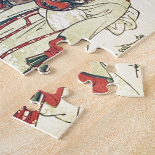 Geisha en Little One Legpuzzel (Zijkant)