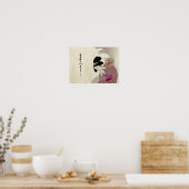 Geisha Fanning Smoke Poster (Keuken)